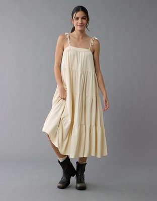 AE Sunchaser Knit Tie Shoulder Maxi Dress