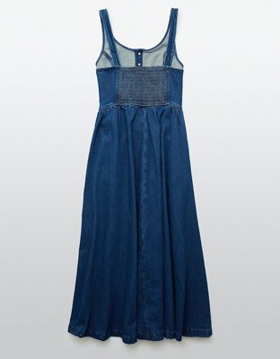 AE Sleeveless Corset Denim Dress