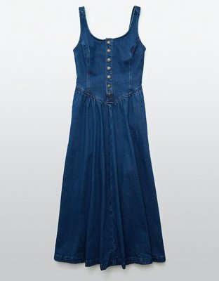 AE Sleeveless Corset Denim Dress
