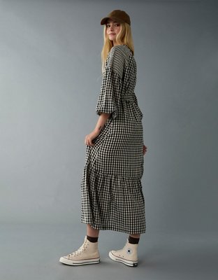 AE Long-Sleeve Maxi Shirt Dress.