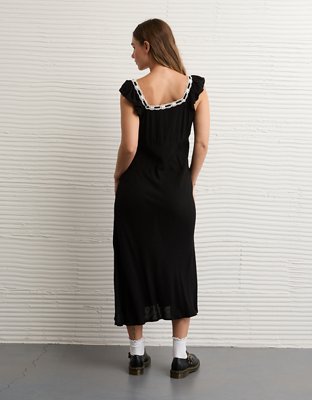AE Lace Trim Midi Dress | AE