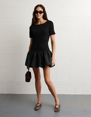 AE Drop Waist Bubble Mini Dress