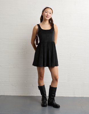 AE Velvet Corset Mini Dress