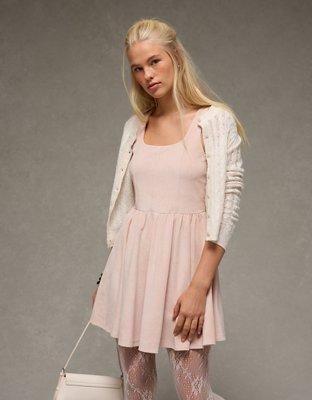 AE Velvet Corset Mini Dress