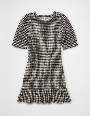 AE Puff Sleeve Smocked Mini Dress