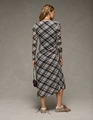 AE Asymmetrical Hem Midi Dress