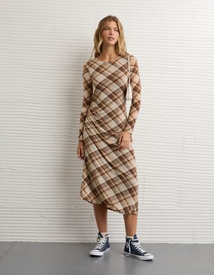 AE Asymmetrical Hem Midi Dress