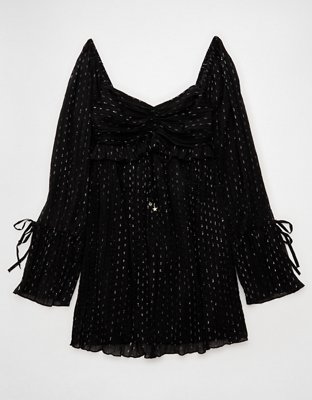 AE Long Sleeve Babydoll Mini Dress