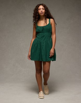 AE Tie Front Corset Mini Dress