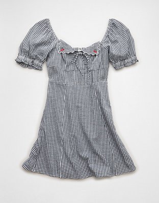 AE Puff Sleeve Mini Dress | American Eagle
