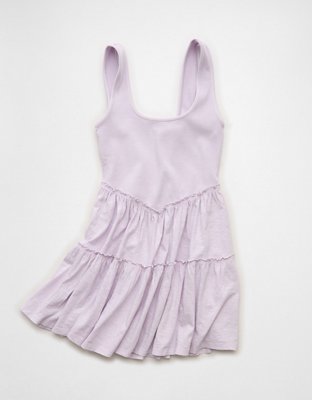 AE Sunchaser Knit Ruffled Mini Dress