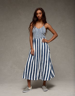 AE Asymmetrical Ruffle Maxi Dress | American Eagle