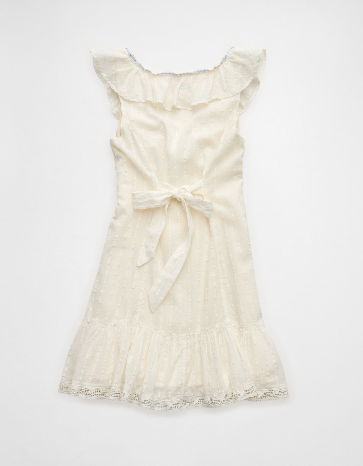 AE Tie-Front Lace Inset Mini Dress - image 4
