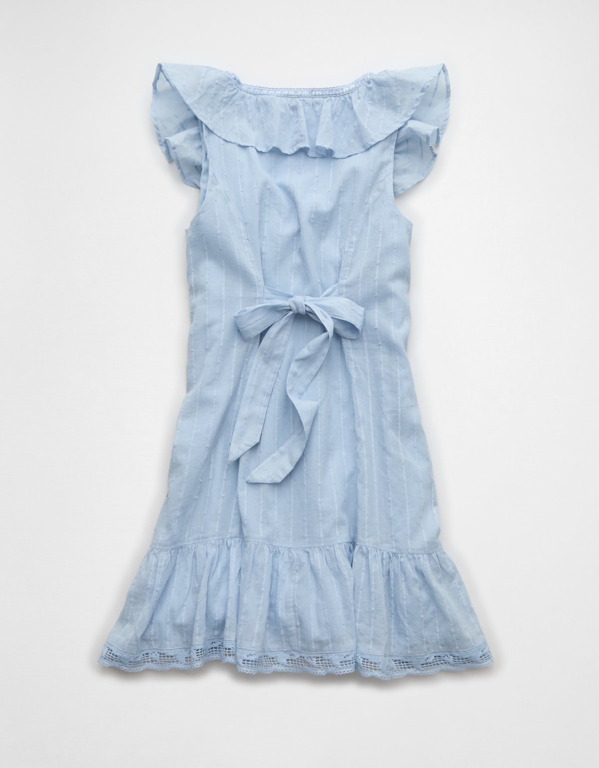 AE Tie-Front Lace Inset Mini Dress - image 4