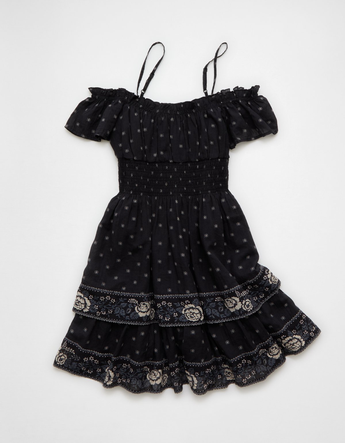 AE Off-The-Shoulder Smocked Mini Dress - image 3