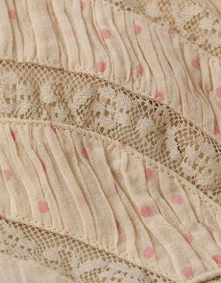 AE V-Neck Tiered Babydoll Mini Dress