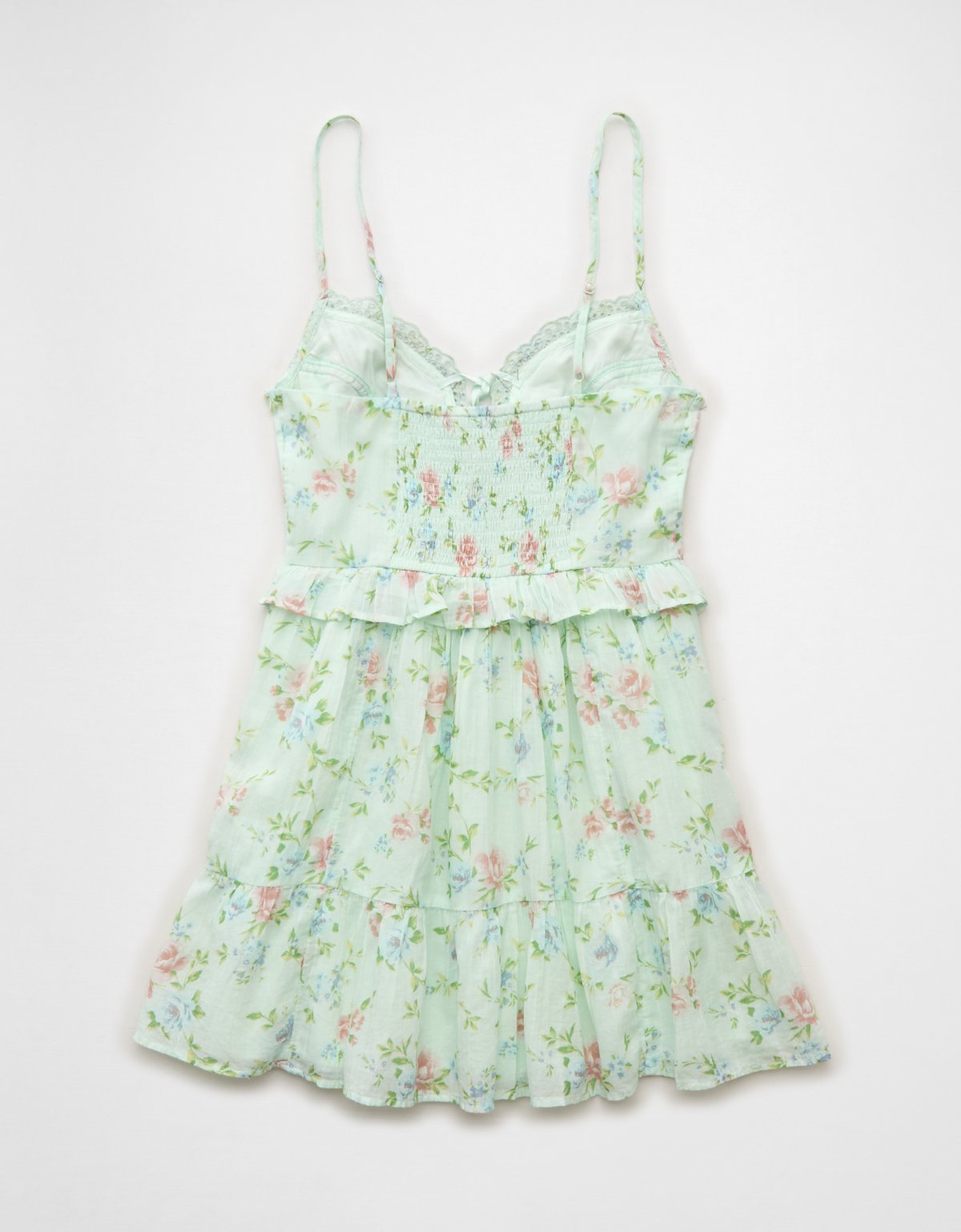 AE V-Neck Tie-Front Embroidered Mini Dress - image 4