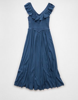 AE Sunchaser Knit Drop Waist Midi Dress