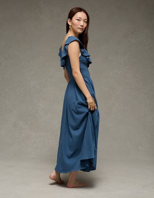 AE Sunchaser Knit Drop Waist Midi Dress