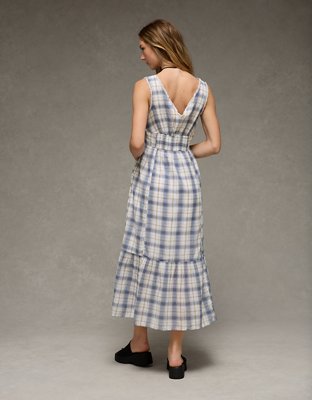 AE Tie-Front Midi Dress