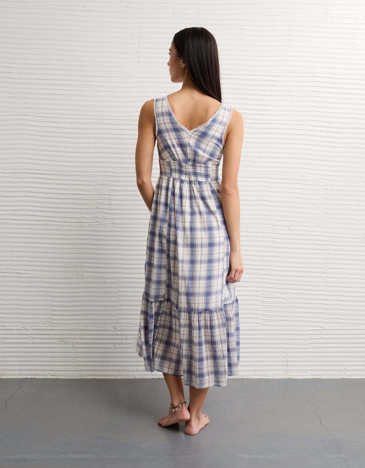 AE Tie-Front Midi Dress - image 2