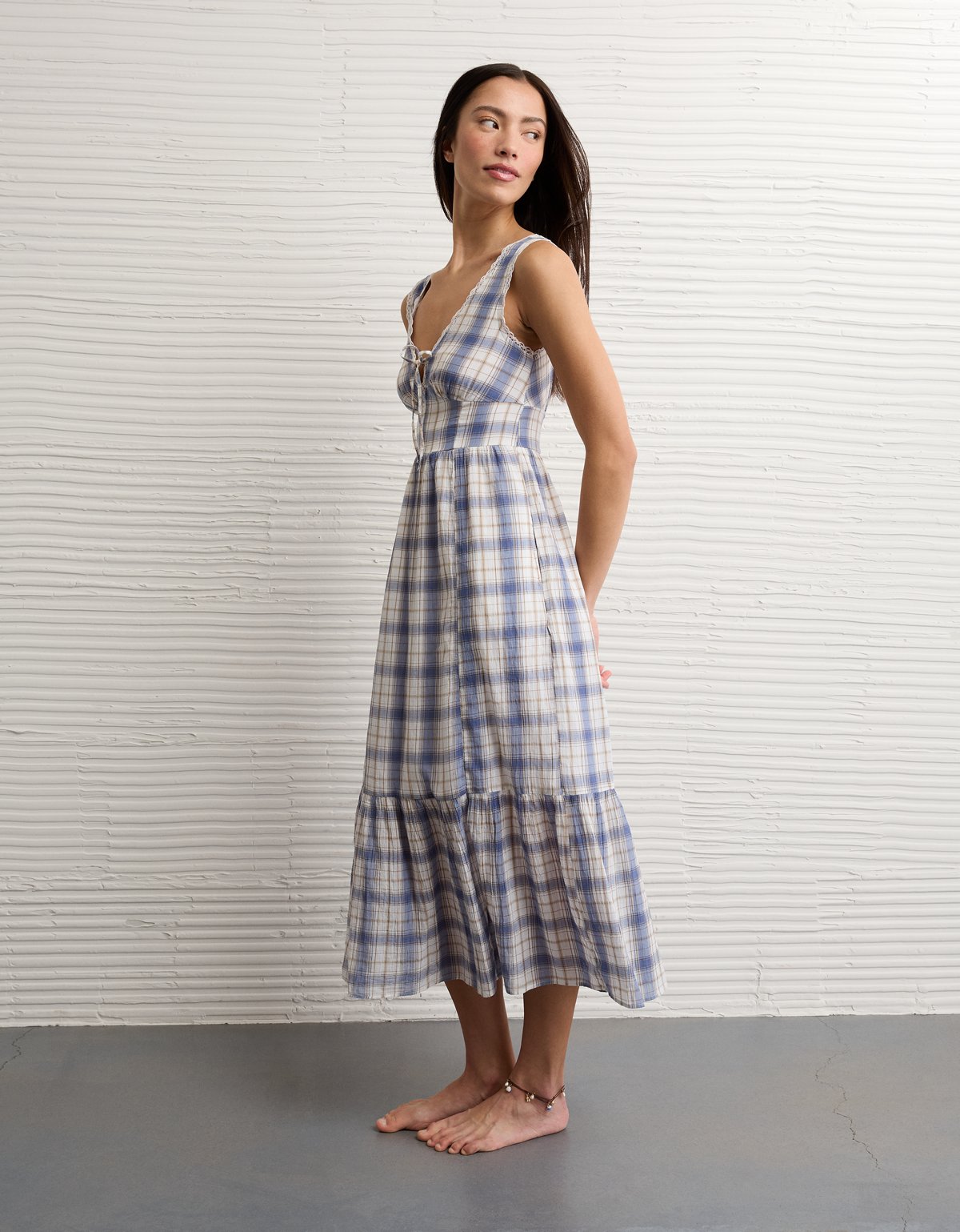 AE Tie-Front Midi Dress - image 5