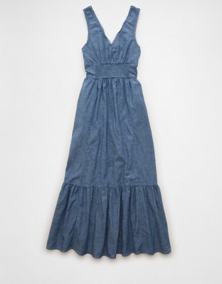 AE Tie-Front Midi Dress