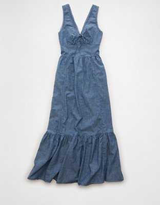 AE Tie-Front Midi Dress