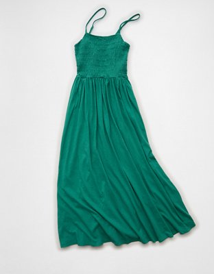 Robe mi-longue en tricot à smocks Sunchaser AE