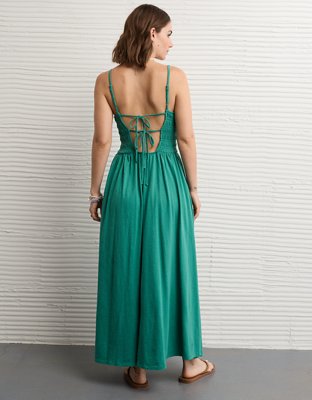 AE Sunchaser Smocked Knit Midi Dress