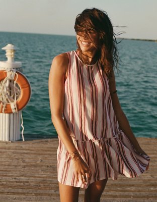 AE Sunchaser Tie-Back Mini Dress