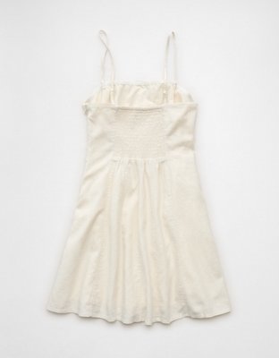 AE Linen-Blend Strapless Mini Dress | American Eagle