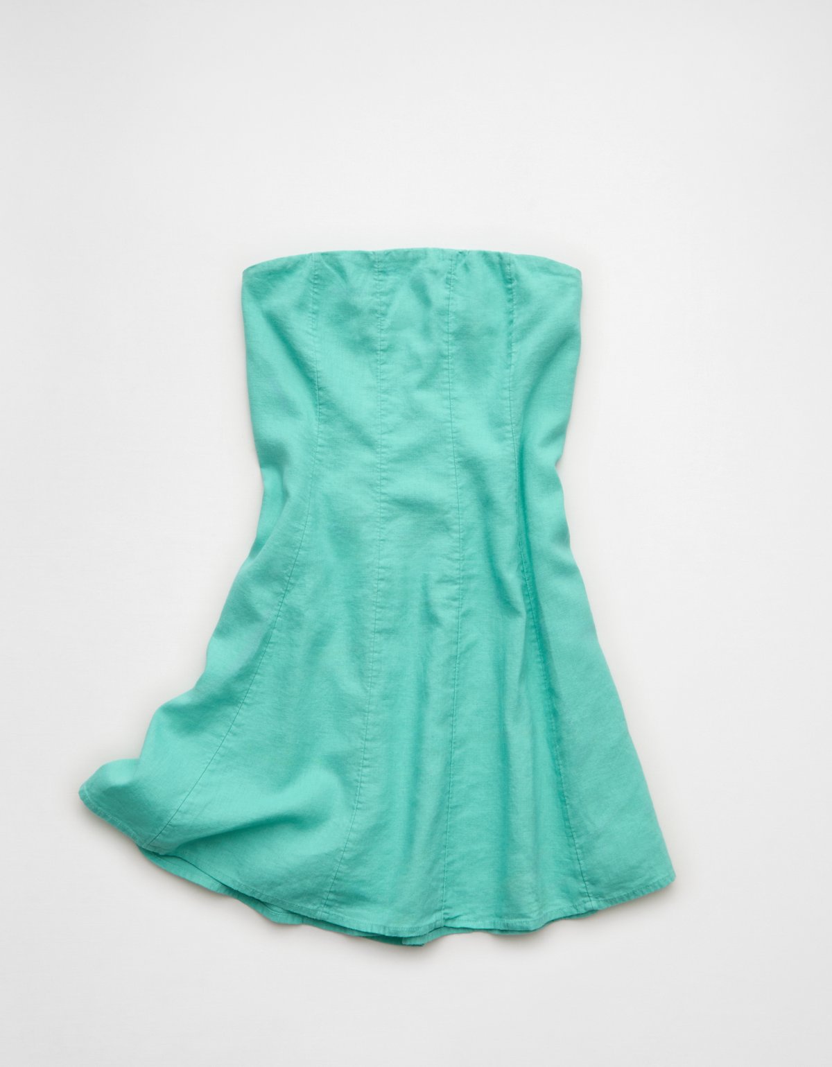 AE Linen-Blend Strapless Mini Dress - image 3