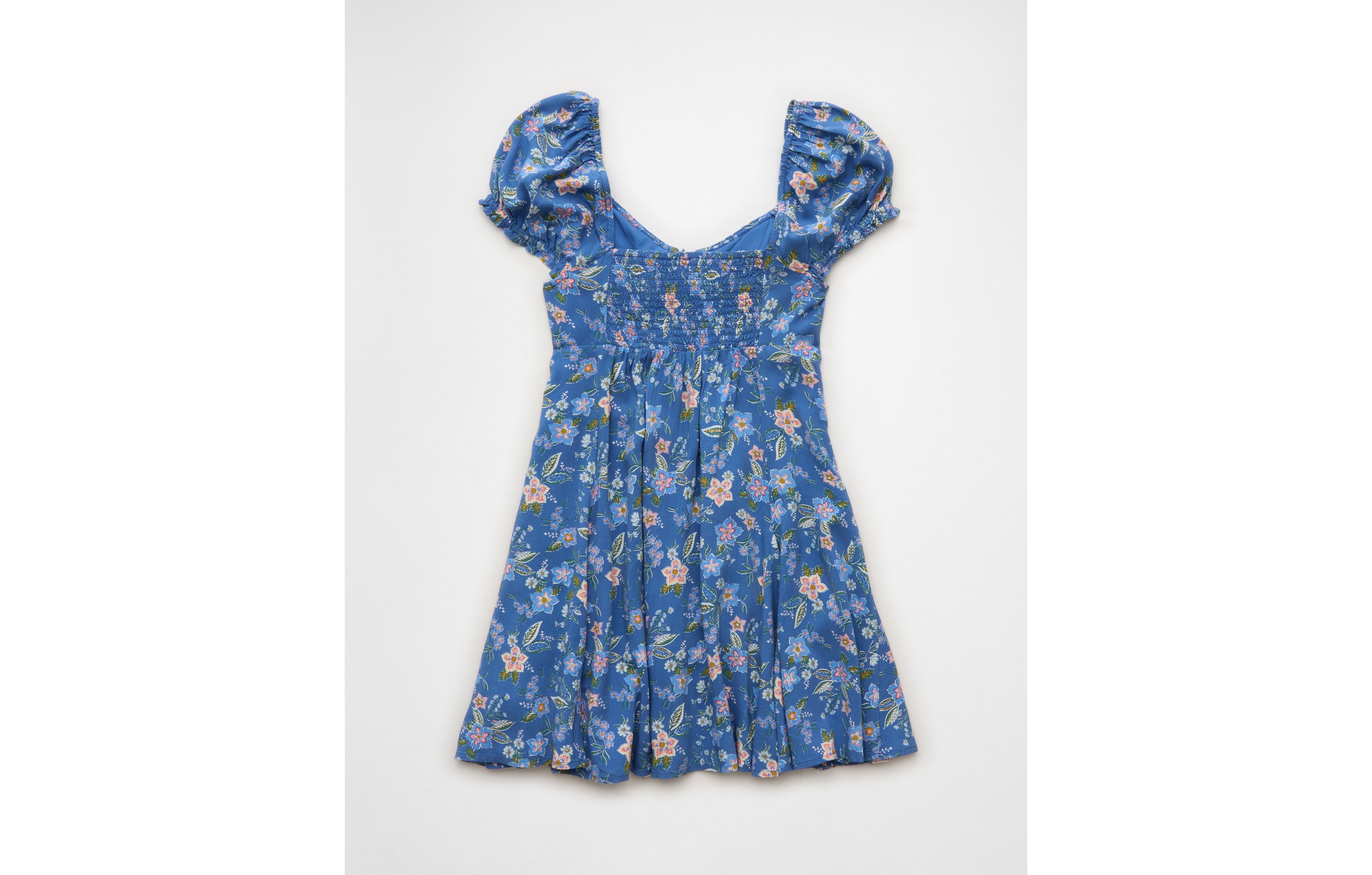 AE Babydoll Sweetheart Pleated Mini Dress