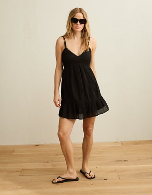 AE V-Neck Babydoll Mini Dress