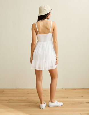 AE V-Neck Babydoll Mini Dress