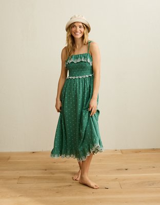 american eagle green corset dress AE Catie Corset Mini Dress Women's Green S