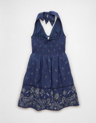 AE Halter Keyhole Mini Dress