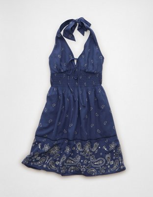 AE Halter Keyhole Mini Dress