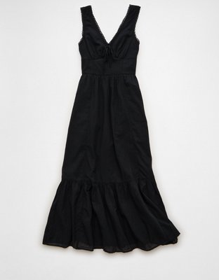 tie front dress black The Lauren Tie front Dress main image 1