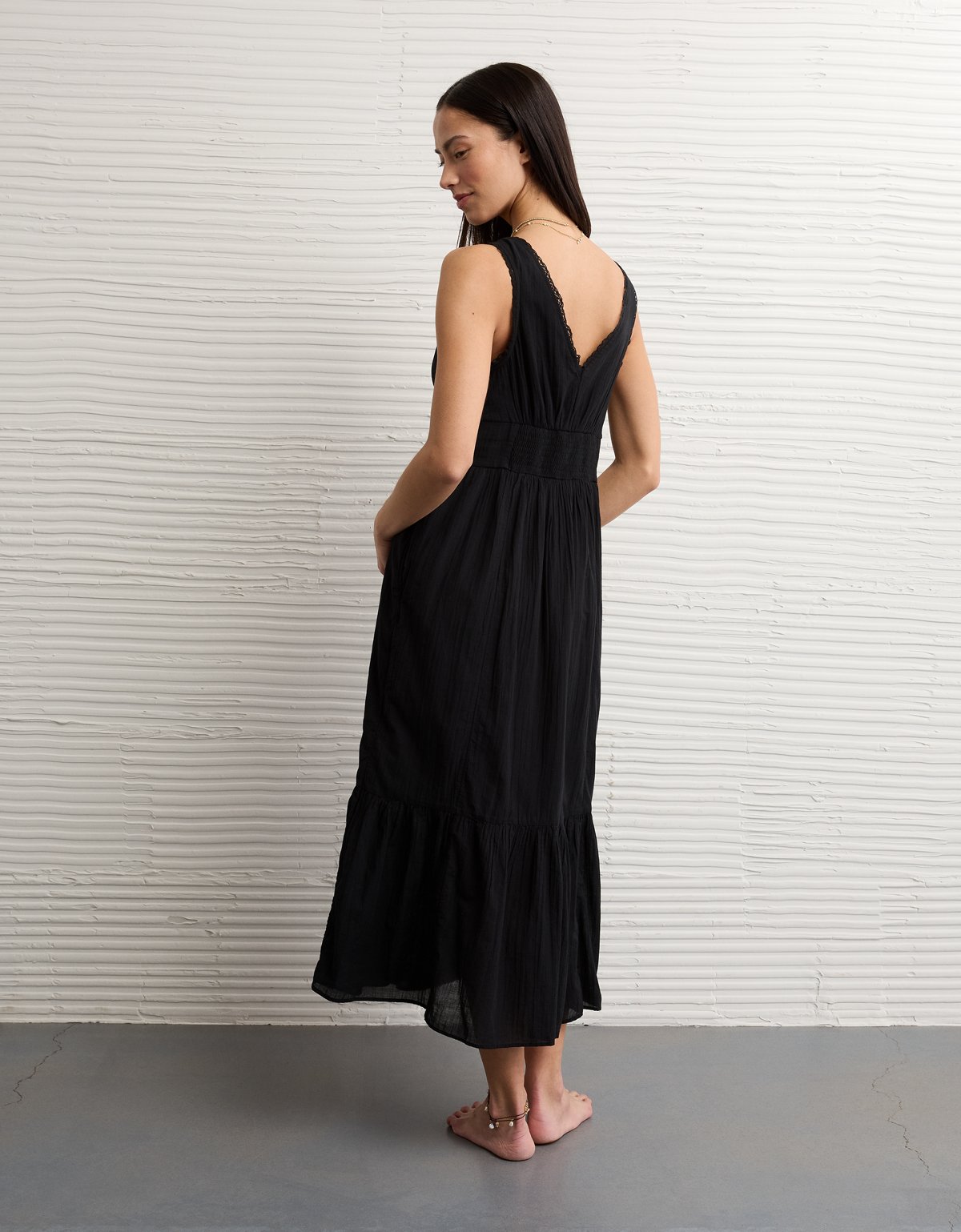 AE Tie-Front Midi Dress - image 2