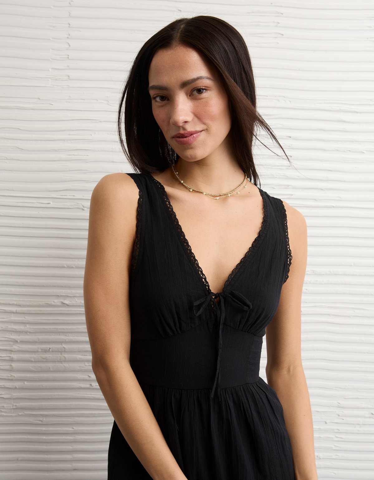 AE Tie-Front Midi Dress - image 5