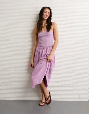AE Sunchaser Halter Midi Dress | American Eagle