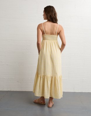AE Smocked Babydoll Midi Dress