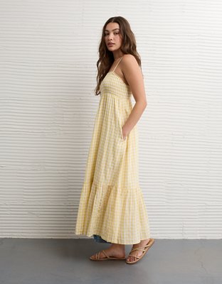 AE Smocked Babydoll Midi Dress