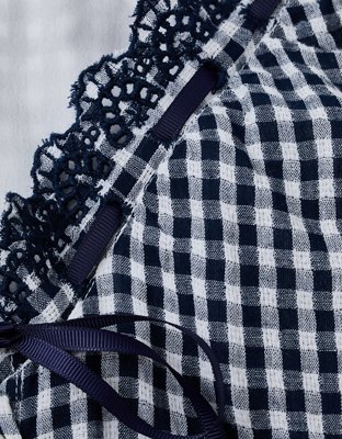 AE V-Neck Ruffled Button-Up Mini Dress