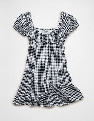 AE Sweetheart Button-Up Mini Dress