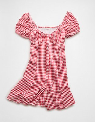 AE Sweetheart Button-Up Mini Dress from American Eagle - $64.95