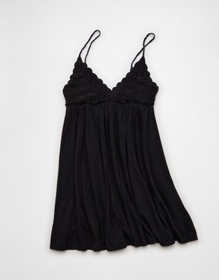 AE Sunchaser Crochet Mini Dress