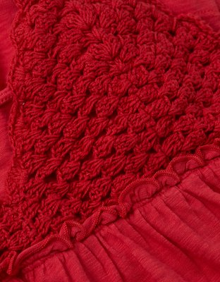 AE Sunchaser Crochet Mini Dress